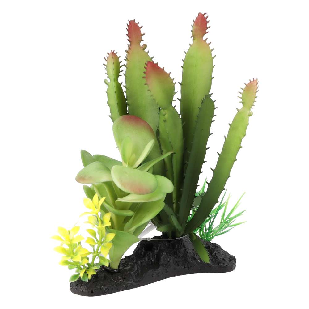 ProRep Artificial Euphorbia Plant on Log