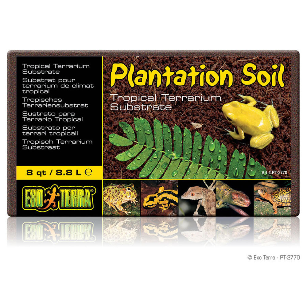 Exo Terra Plantation Soil Substrate 8.8L – Coconut Fibre Terrarium Substrate