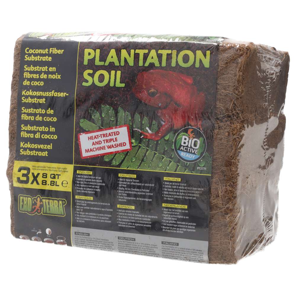 Exo Terra Plantation Soil Coconut Fibre Substrate 26.4L – PT2782