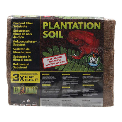 Exo Terra Plantation Soil Coconut Fibre Substrate 26.4L – PT2782