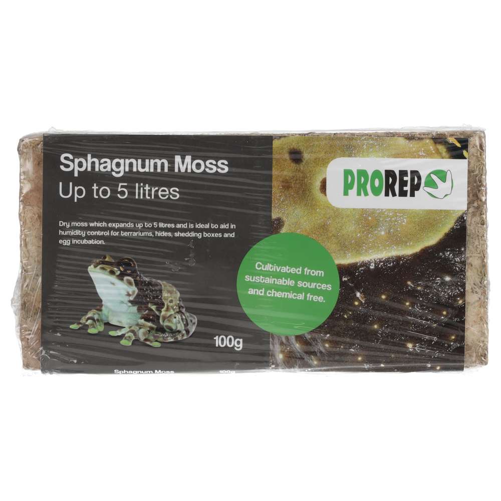 ProRep Sphagnum Moss Brick 100g | Vivarium Humidity Moss