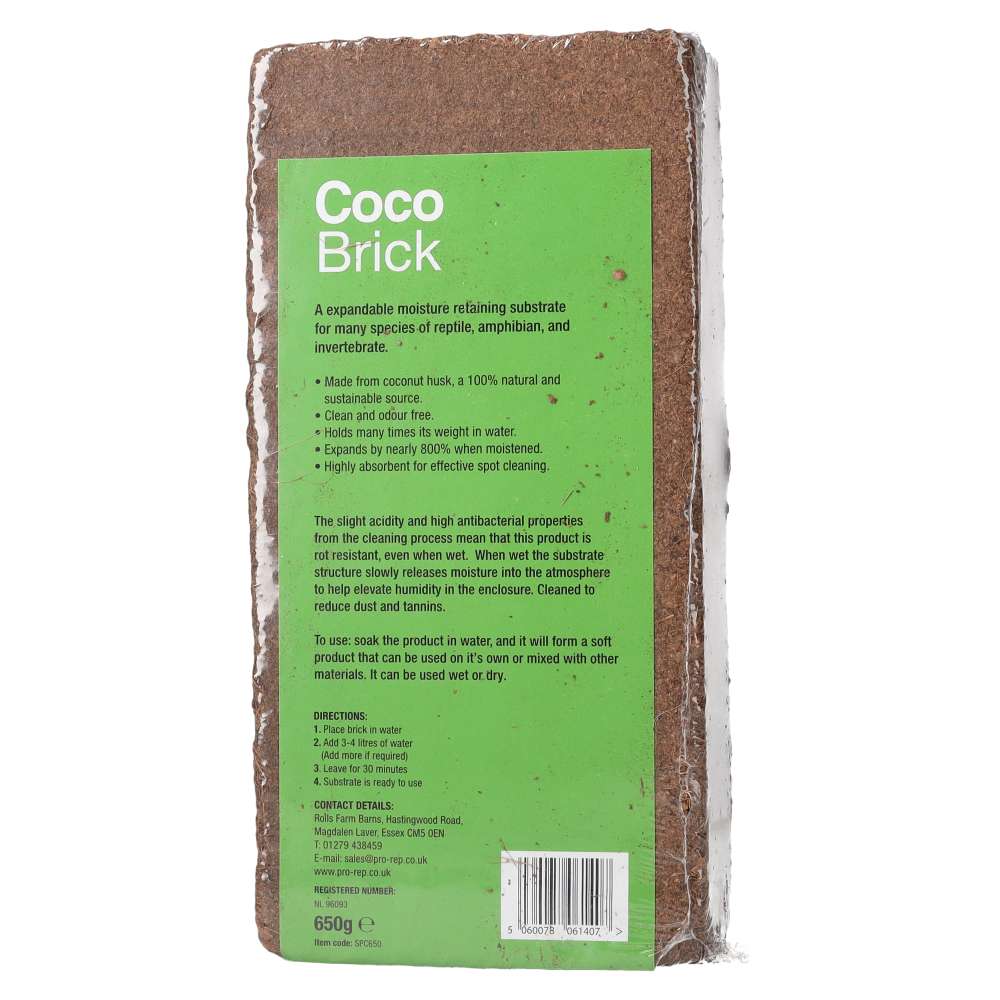 ProRep Coco Brick 650g – Coconut Fibre Reptile Substrate