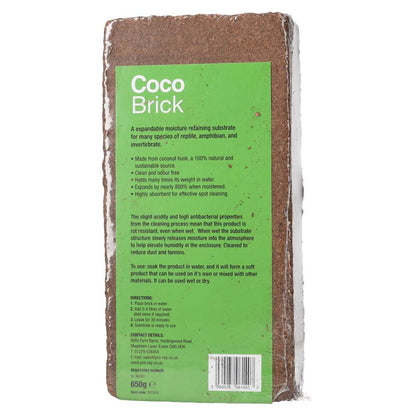 ProRep Coco Brick 650g – Coconut Fibre Reptile Substrate