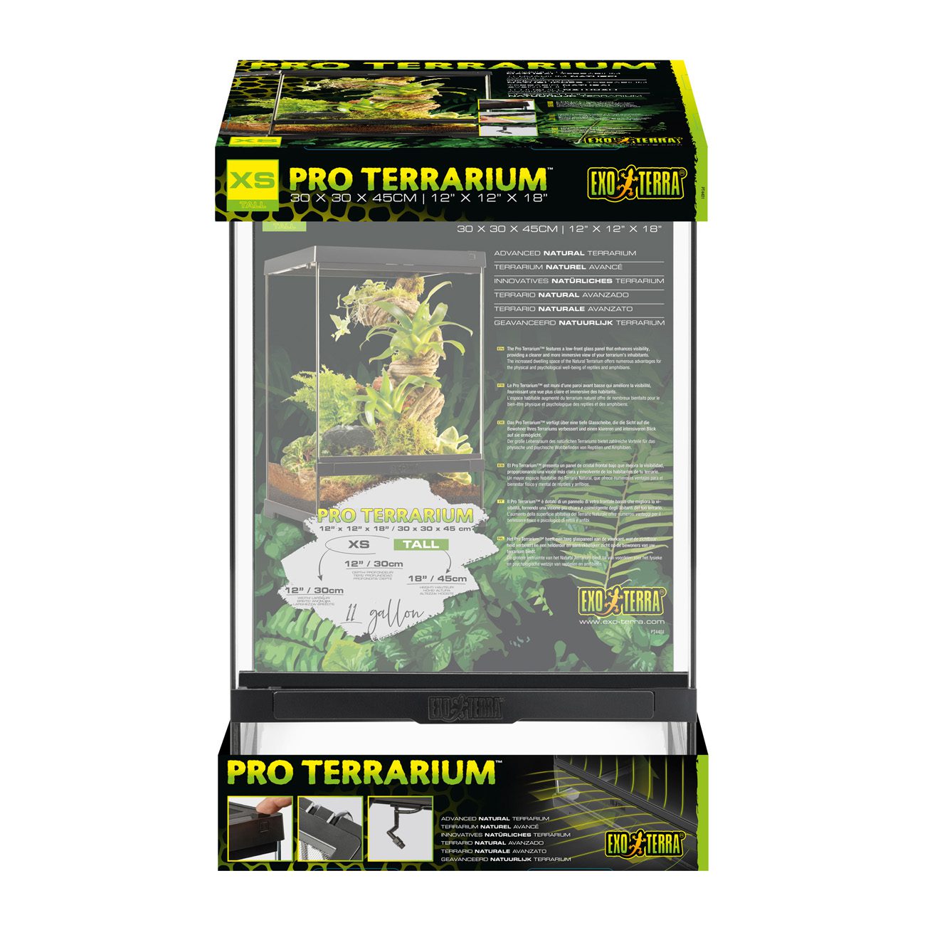 Exo Terra Pro Terrarium Small Tall 30x30x45cm