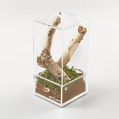 ReptiZoo Acrylic Case with Removable Tray 102x102x203mm