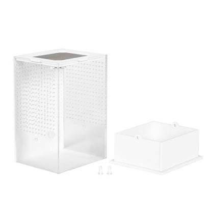 ReptiZoo White Base Insect Acrylic Box 10x8.5x15cm | Invertebrate Enclosure