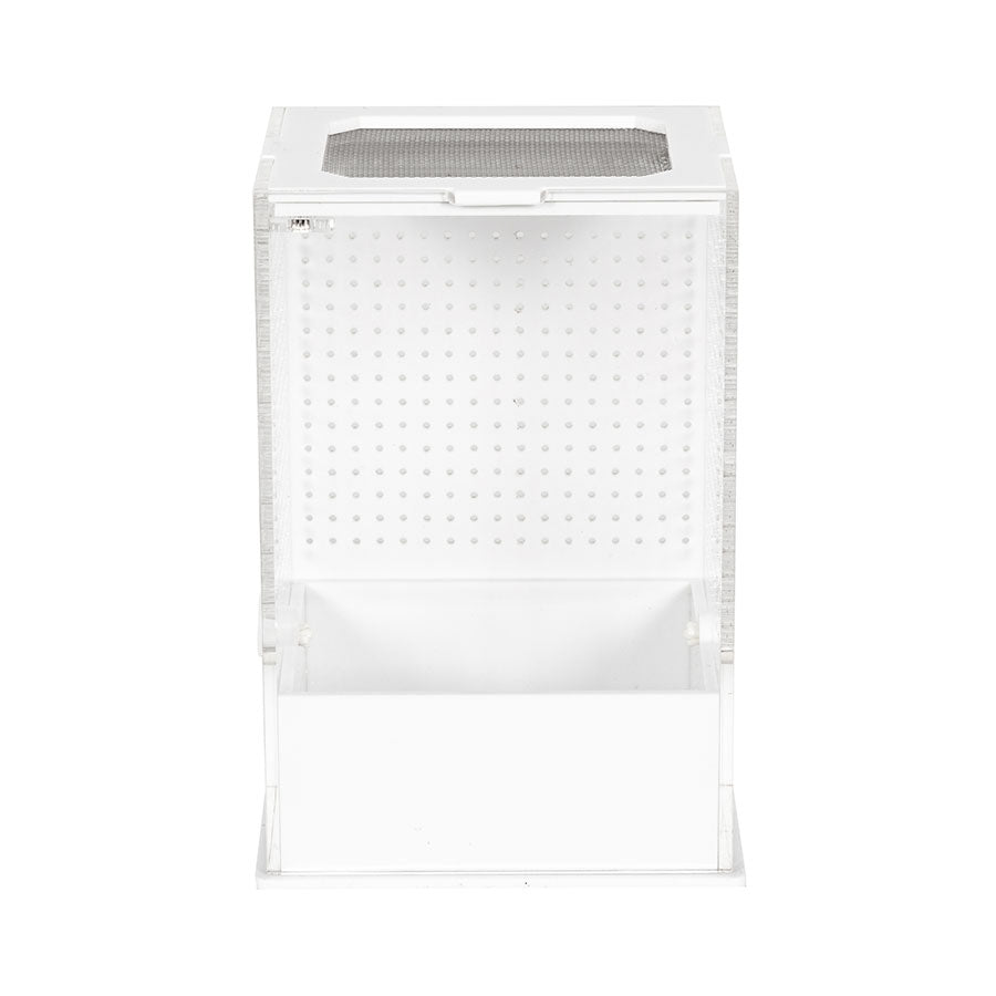 ReptiZoo White Base Insect Acrylic Box 10x8.5x15cm | Invertebrate Enclosure