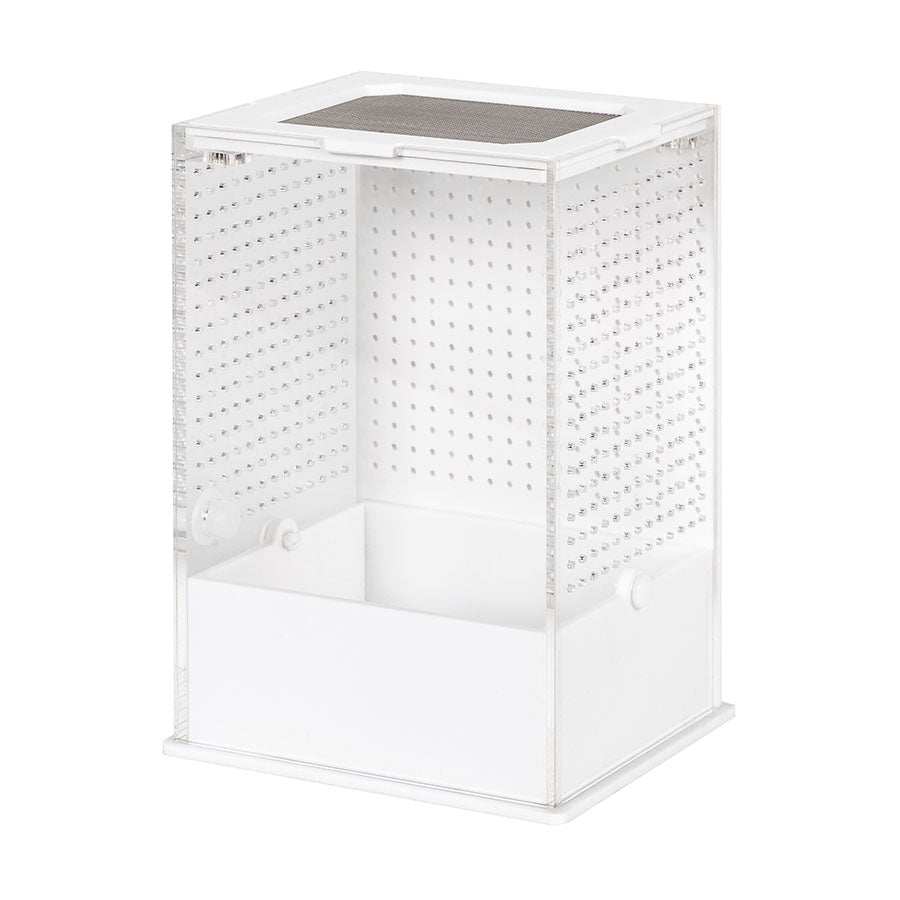 ReptiZoo White Base Insect Acrylic Box 10x8.5x15cm | Invertebrate Enclosure