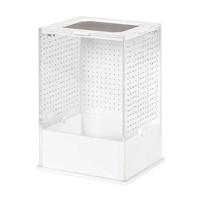 ReptiZoo White Base Insect Acrylic Box 10x8.5x15cm | Invertebrate Enclosure