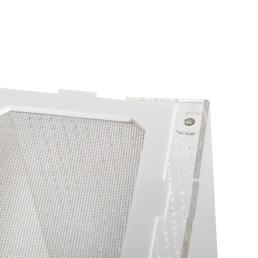 ReptiZoo White Base Insect Acrylic Box 12x10x20cm Invertebrate Enclosure