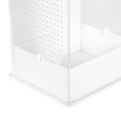 ReptiZoo White Base Insect Acrylic Box 12x10x20cm Invertebrate Enclosure