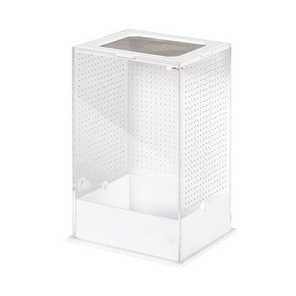 ReptiZoo White Base Insect Acrylic Box 12x10x20cm Invertebrate Enclosure