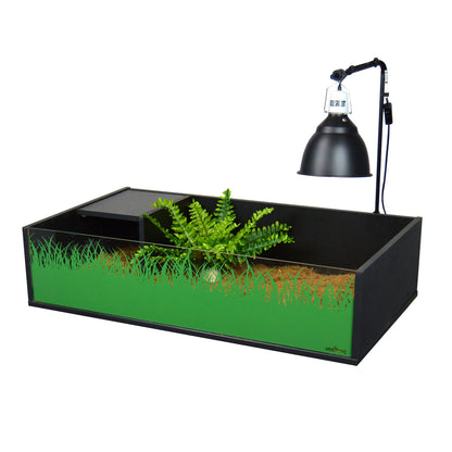 Vivexotic Viva Tortoise Table Black 90cm | Open-Top Tortoise Enclosure