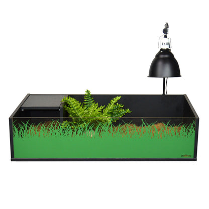 Vivexotic Viva Tortoise Table Black 90cm | Open-Top Tortoise Enclosure