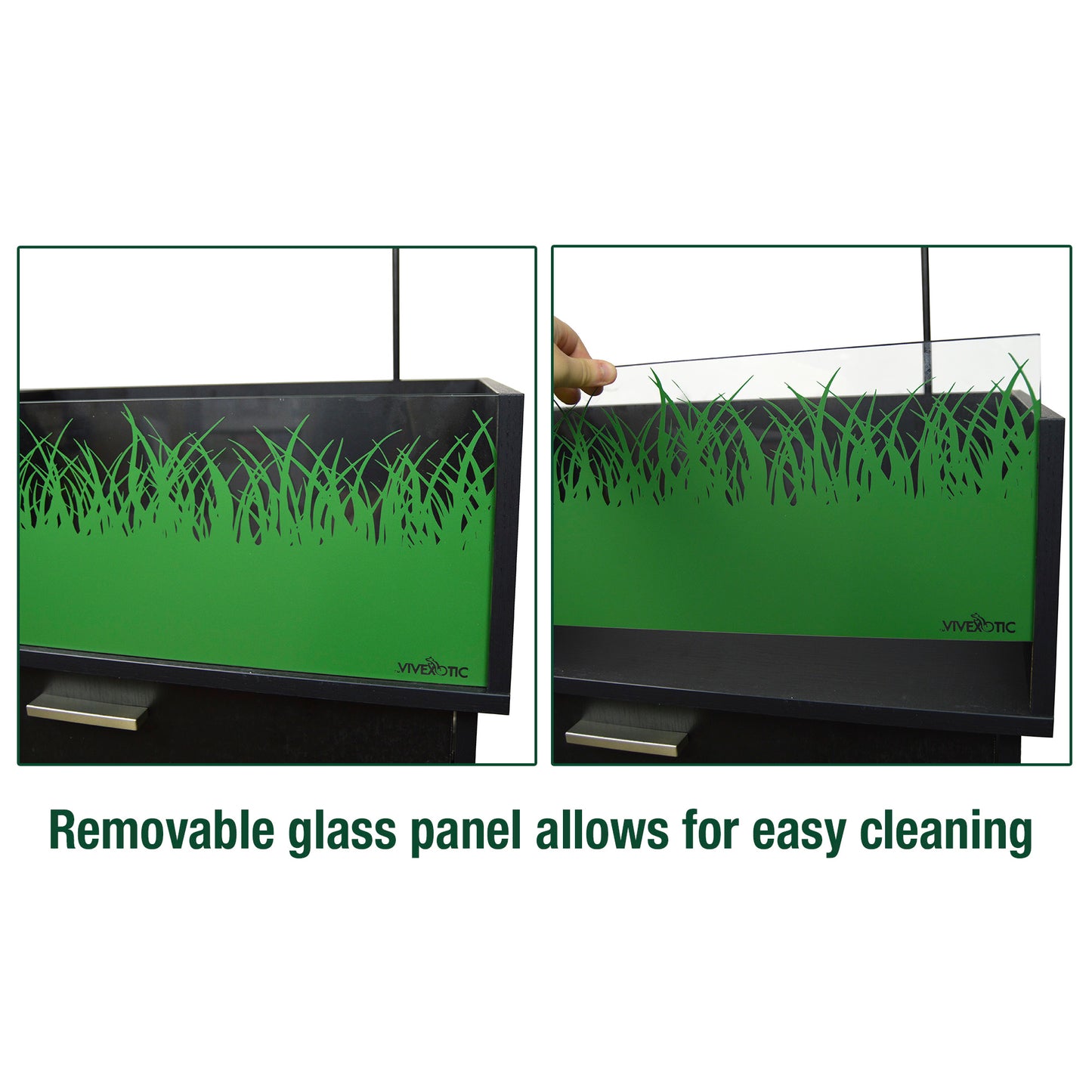 Vivexotic Viva Tortoise Table Black 90cm | Open-Top Tortoise Enclosure