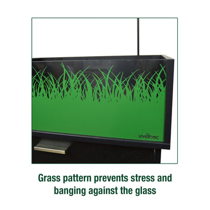 Vivexotic Viva Tortoise Table Black 90cm | Open-Top Tortoise Enclosure