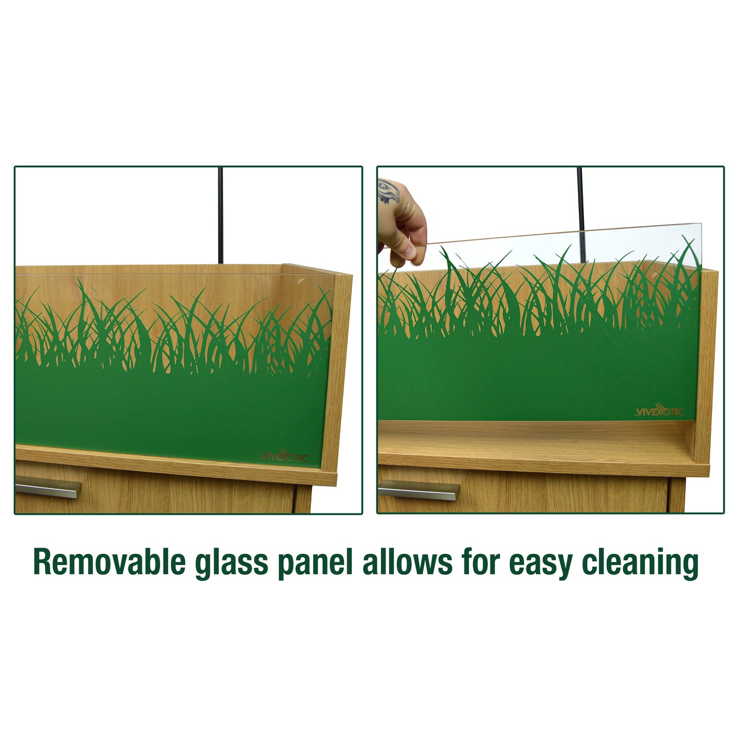 Vivexotic Viva Tortoise Table Oak 90cm | Open-Top Tortoise Enclosure