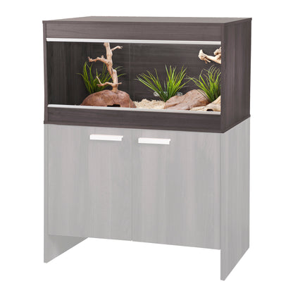 Vivexotic Repti-Home Maxi/Med Vivarium Grey | 86x49x56cm Reptile Enclosure
