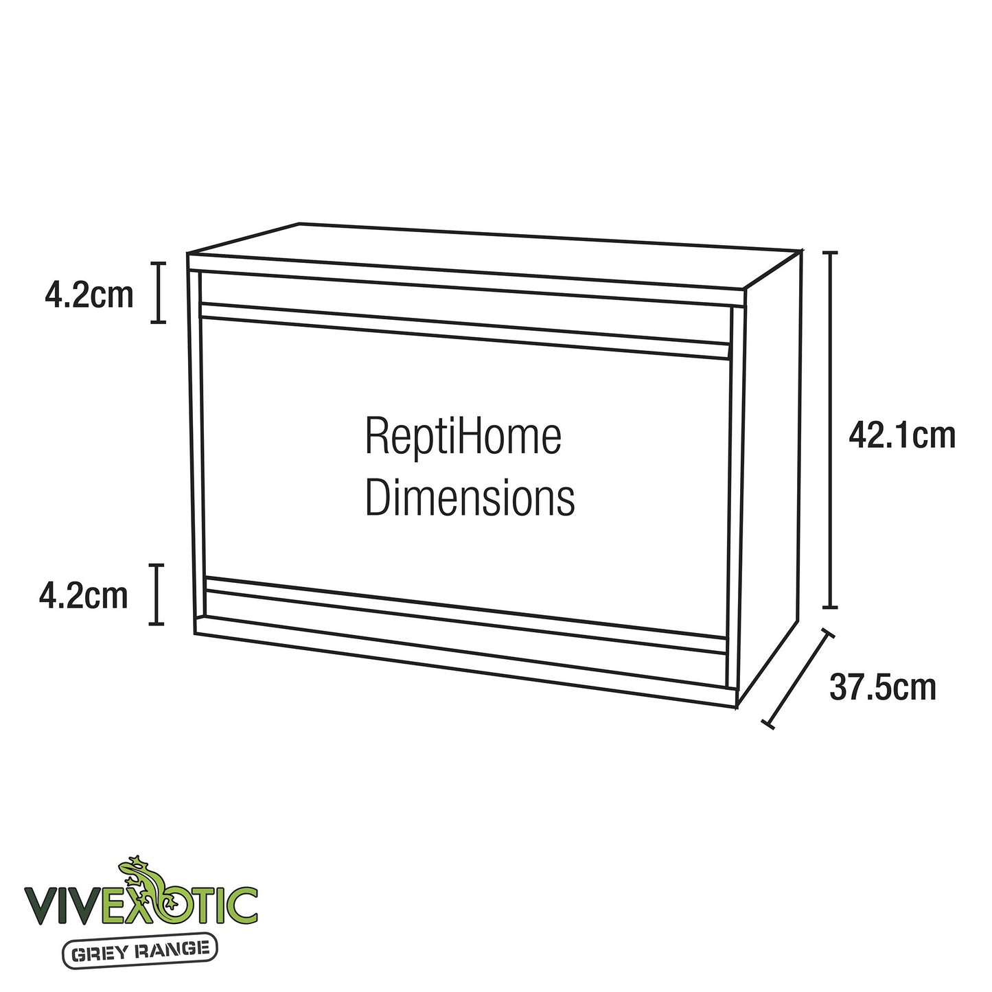 Vivexotic Repti-Home Vivarium - Large 115x37.5x42cm