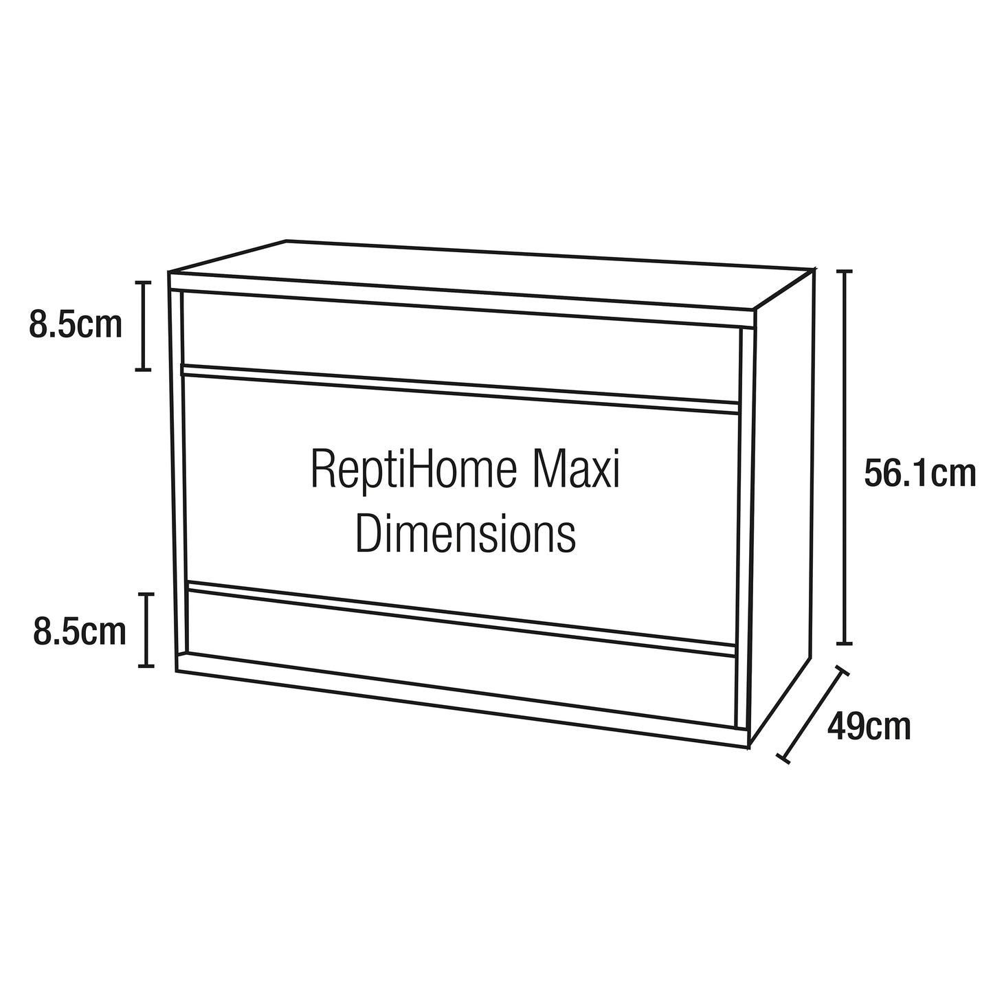 Vivexotic Repti-Home Maxi Large Vivarium in Oak – PT4087