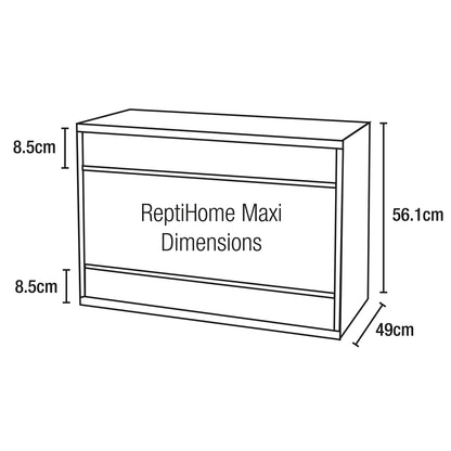 Vivexotic Repti-Home Maxi Large Vivarium in Oak – PT4087