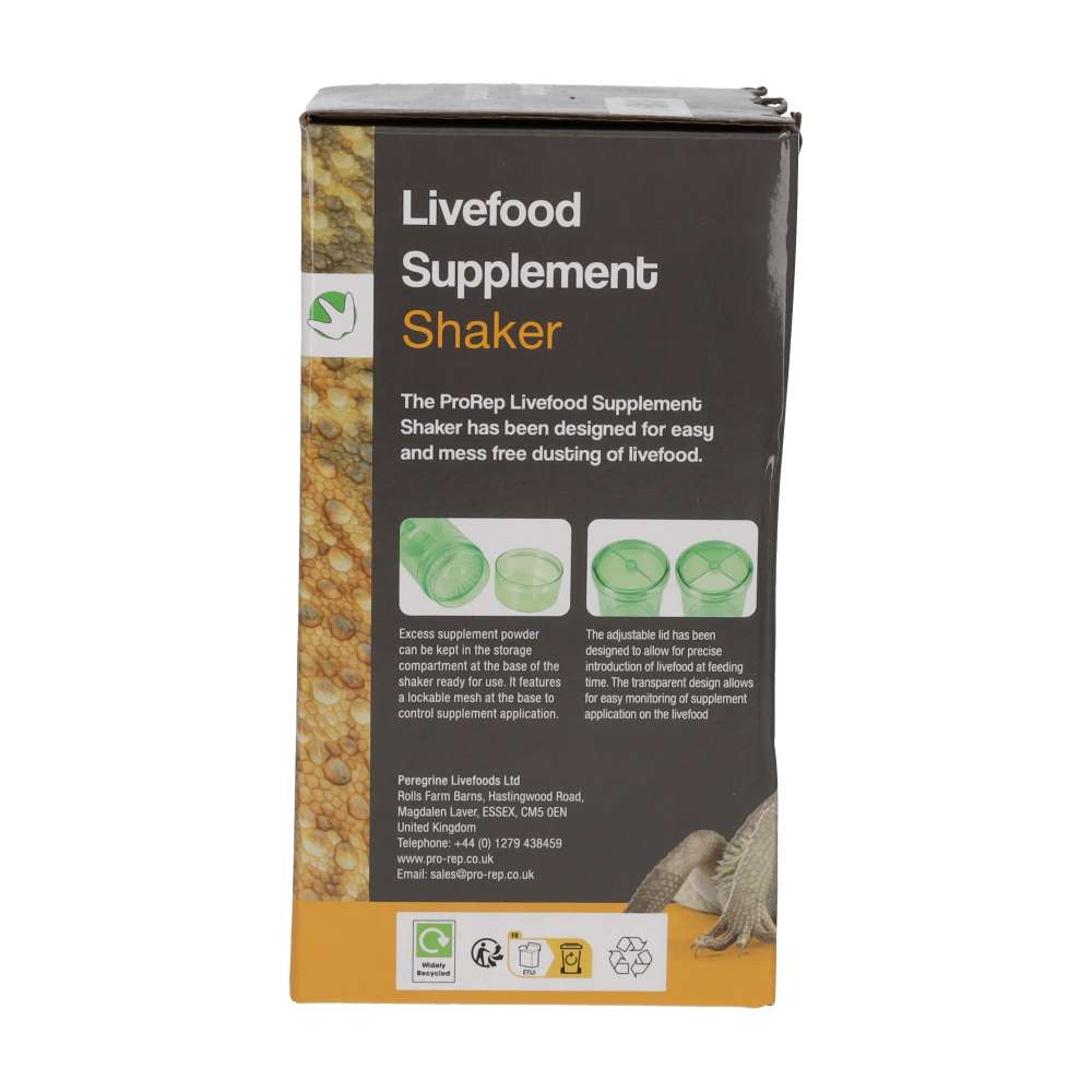 ProRep Livefood Supplement Shaker | Reptile Dusting Tool