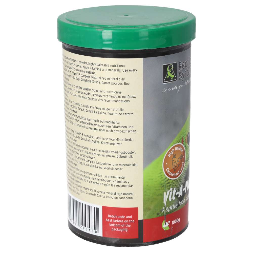 Reptile Systems Vit-A-Min Reptile Multivitamin Supplement Powder 1000g