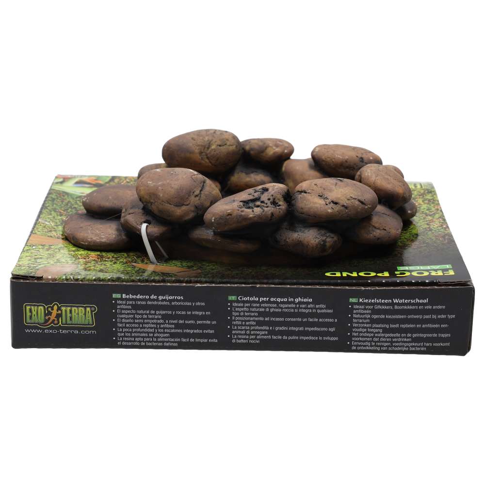 Exo Terra Frog Pond Large Pebble Water Dish PT3174 | Reptile & Amphibian
