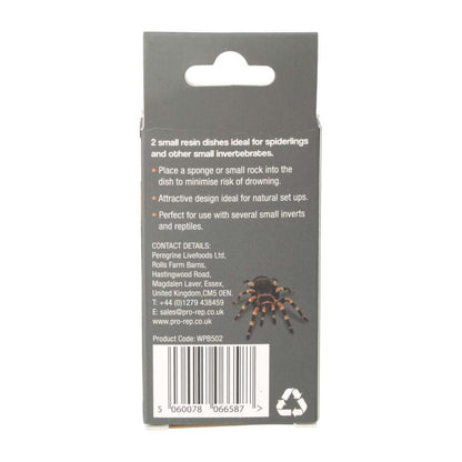 ProRep Micro Dish Twin Pack – Resin Vivarium Dishes for Reptiles