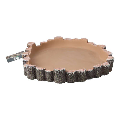 ProRep Rustic Log Pool Large 24x19.6x3.5cm | Vivarium Water Dish