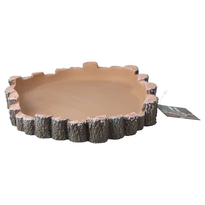 ProRep Rustic Log Pool Large 24x19.6x3.5cm | Vivarium Water Dish