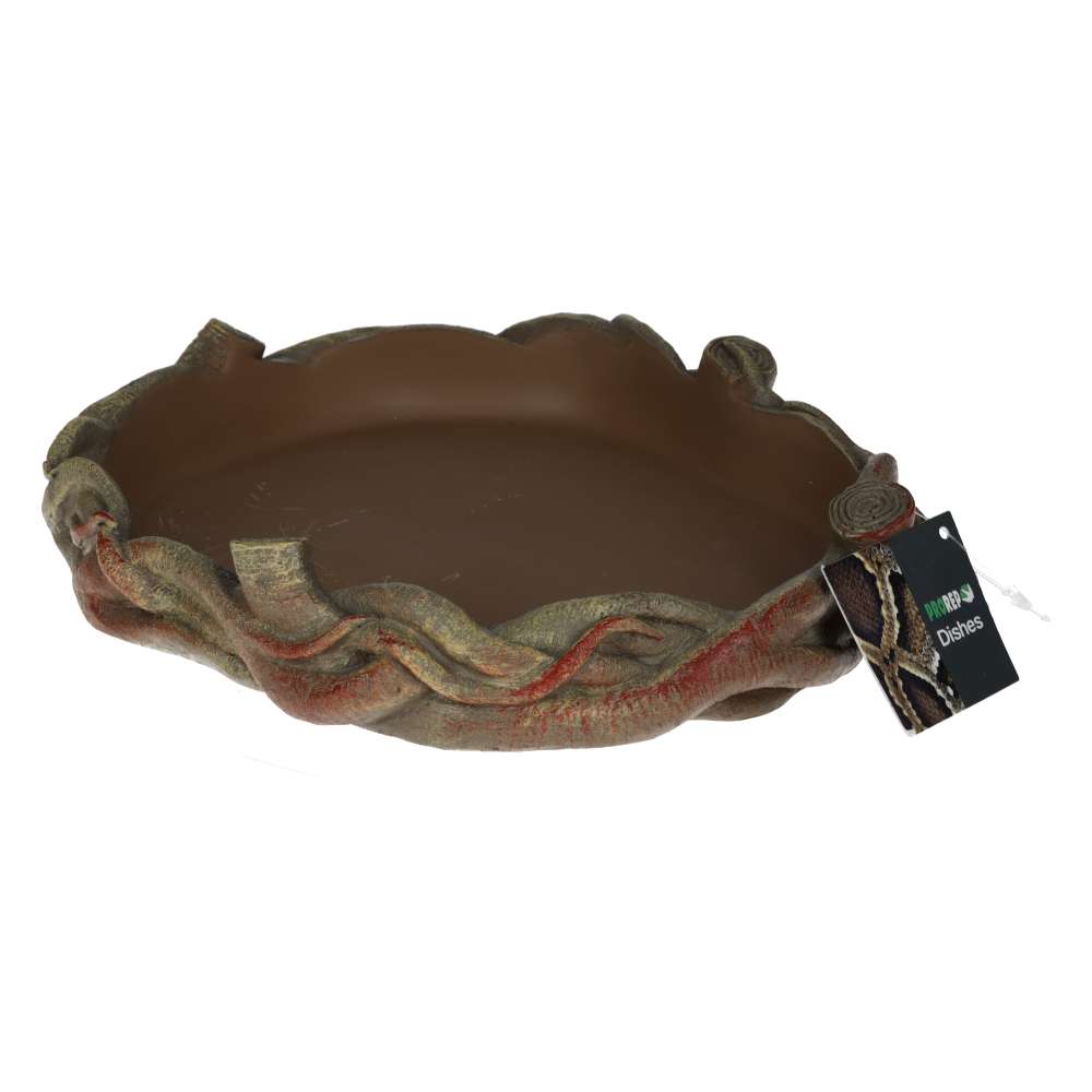 ProRep Root Dish Large Resin Vivarium Water Dish 24x21x4.5cm