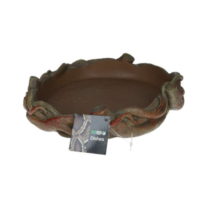 ProRep Root Dish Large Resin Vivarium Water Dish 24x21x4.5cm