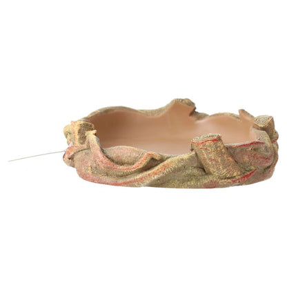 ProRep Resin Root Dish Medium – Vivarium Water & Food Dish 19.5x17x4cm