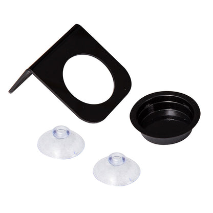 ReptiZoo Arboreal Feeder Black 8x8cm | Vivarium Feeding Ledge