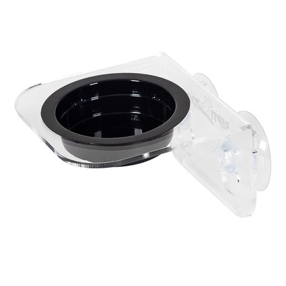 ReptiZoo Arboreal Feeder Clear 8x8cm – Vivarium Feeding Ledge
