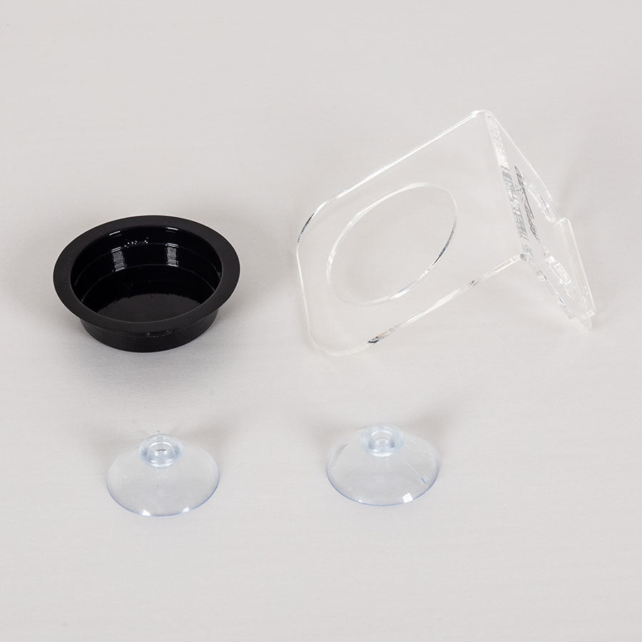 ReptiZoo Arboreal Feeder Clear 8x8cm – Vivarium Feeding Ledge