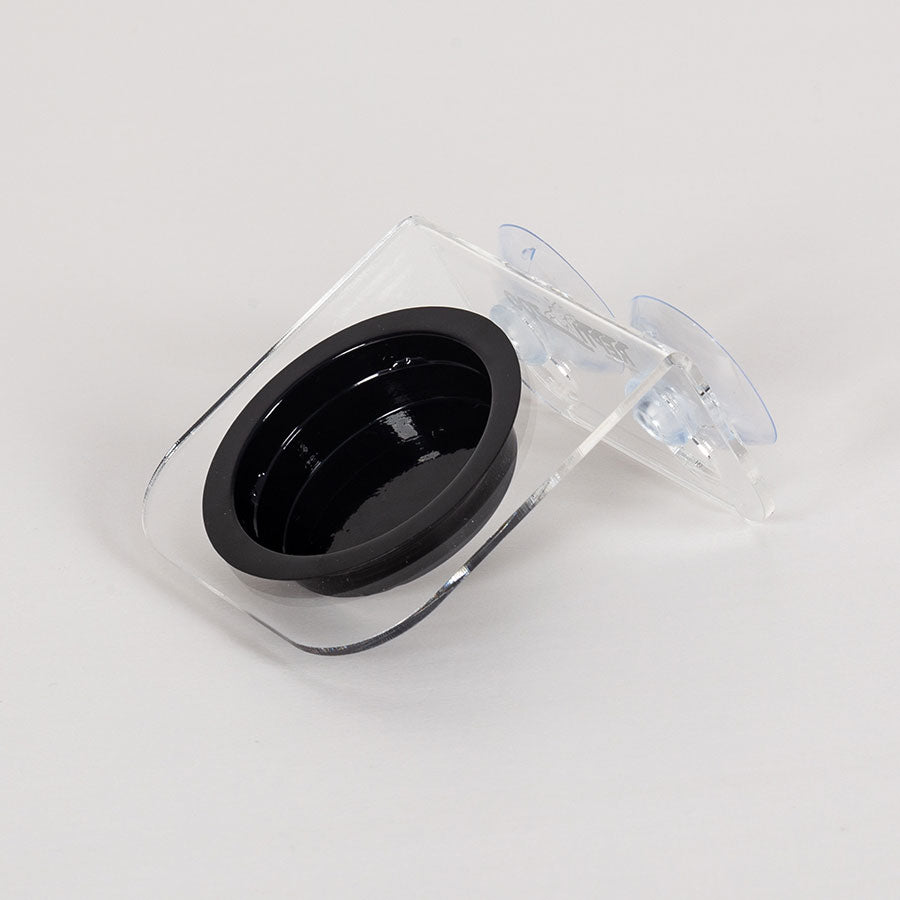 ReptiZoo Arboreal Feeder Clear 8x8cm – Vivarium Feeding Ledge