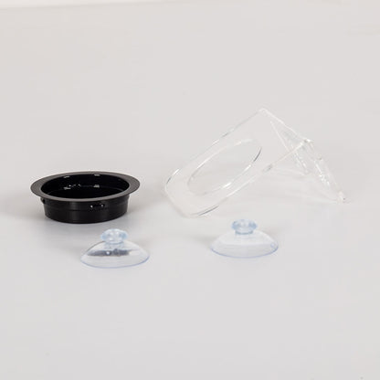 ReptiZoo Arboreal Feeder Clear 8x8cm – Vivarium Feeding Ledge