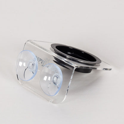 ReptiZoo Arboreal Feeder Clear 8x8cm – Vivarium Feeding Ledge