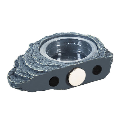 ReptiZoo Magnetic Arboreal Feeder Rock 12x8cm | Vivarium Feeding Ledge