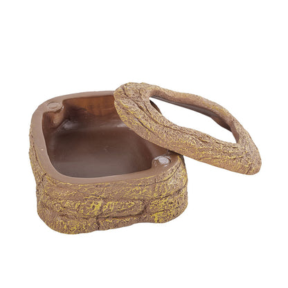 ReptiZoo Magnetic Anti-Escape Worm Dish | Reptile Livefood Feeder