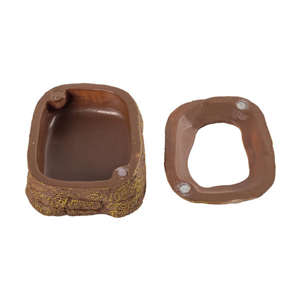 ReptiZoo Magnetic Anti-Escape Worm Dish | Reptile Livefood Feeder