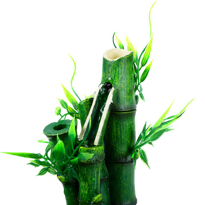 ReptiZoo 2in1 Height Adjustable Bamboo Plant Dripper | Reptile Water Fountain