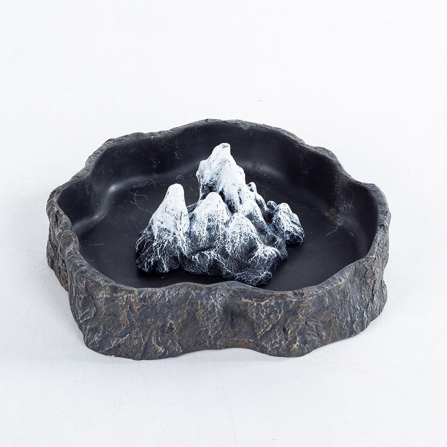 ReptiZoo Mountain Food and Water Dish Set | Reptile Vivarium Dishes
