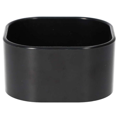 White Python Water Bowl Black Medium 80x80x40mm