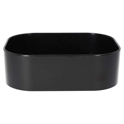 White Python Water Bowl Black X-Large | Vivarium Water Dish 180x140x55mm