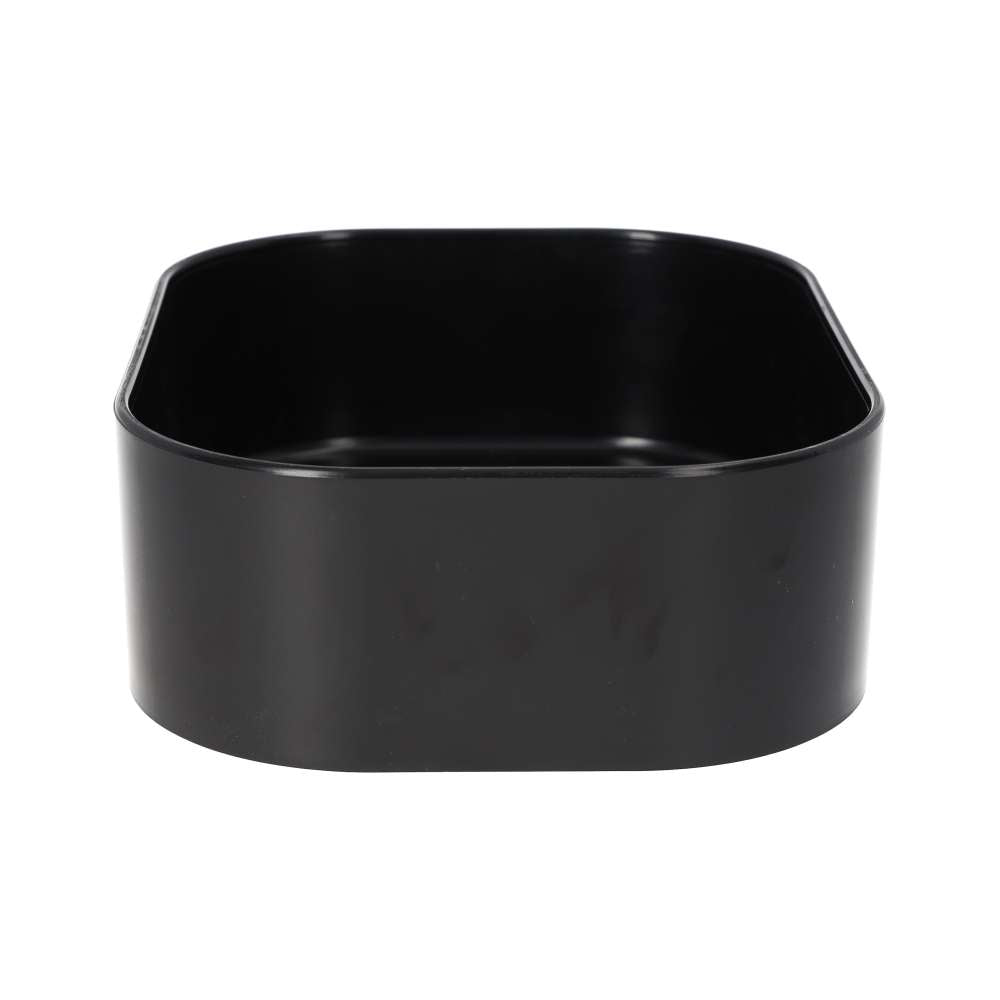 White Python Water Bowl Black X-Large | Vivarium Water Dish 180x140x55mm