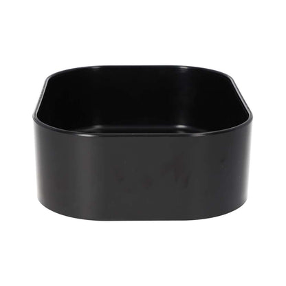 White Python Water Bowl Black X-Large | Vivarium Water Dish 180x140x55mm