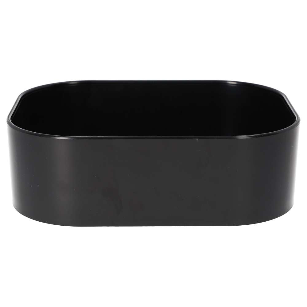 White Python Water Bowl Black X-Large | Vivarium Water Dish 180x140x55mm